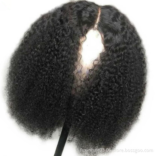 Heap Front Wigs Mink Hair Weave Factory Wig Human Hair Wig Full Bouncy Curly Affordable Preplucked Afro Bombshell Curls Lace